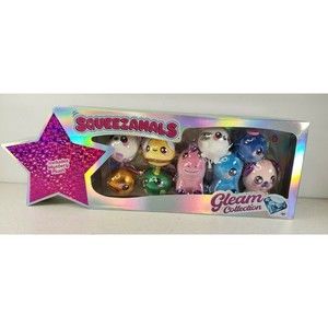 Squeezamals Gleam Collection Platinum Includes Mystery Plush Beverly Hills Co.